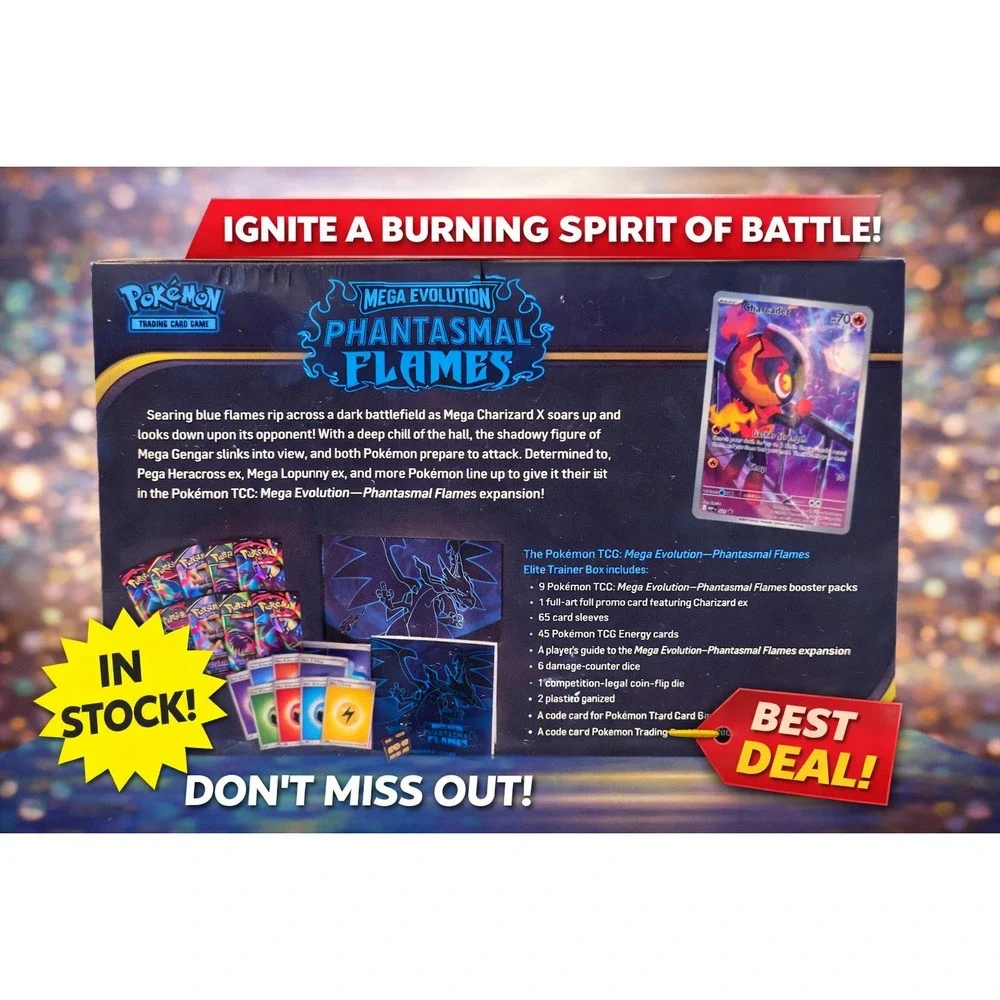 POKEMON TRADING CARD GAME/PHANTASMAL FLAMES ELITE TRAINER BOX/NEW/SEALED/1903102
